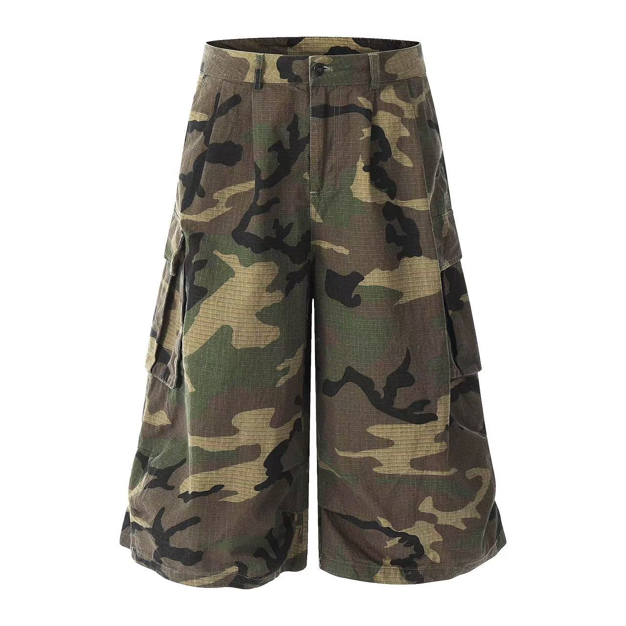Camo Knee-Length Shorts