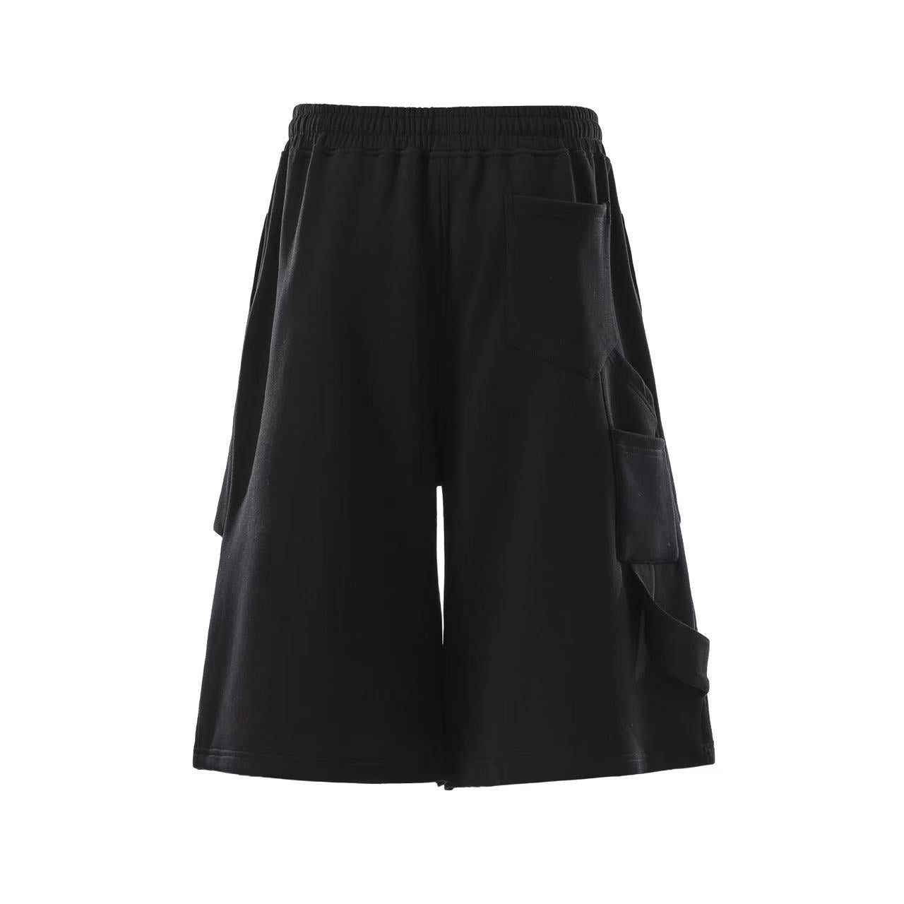 Embroidered Knee-Length Jogger Shorts