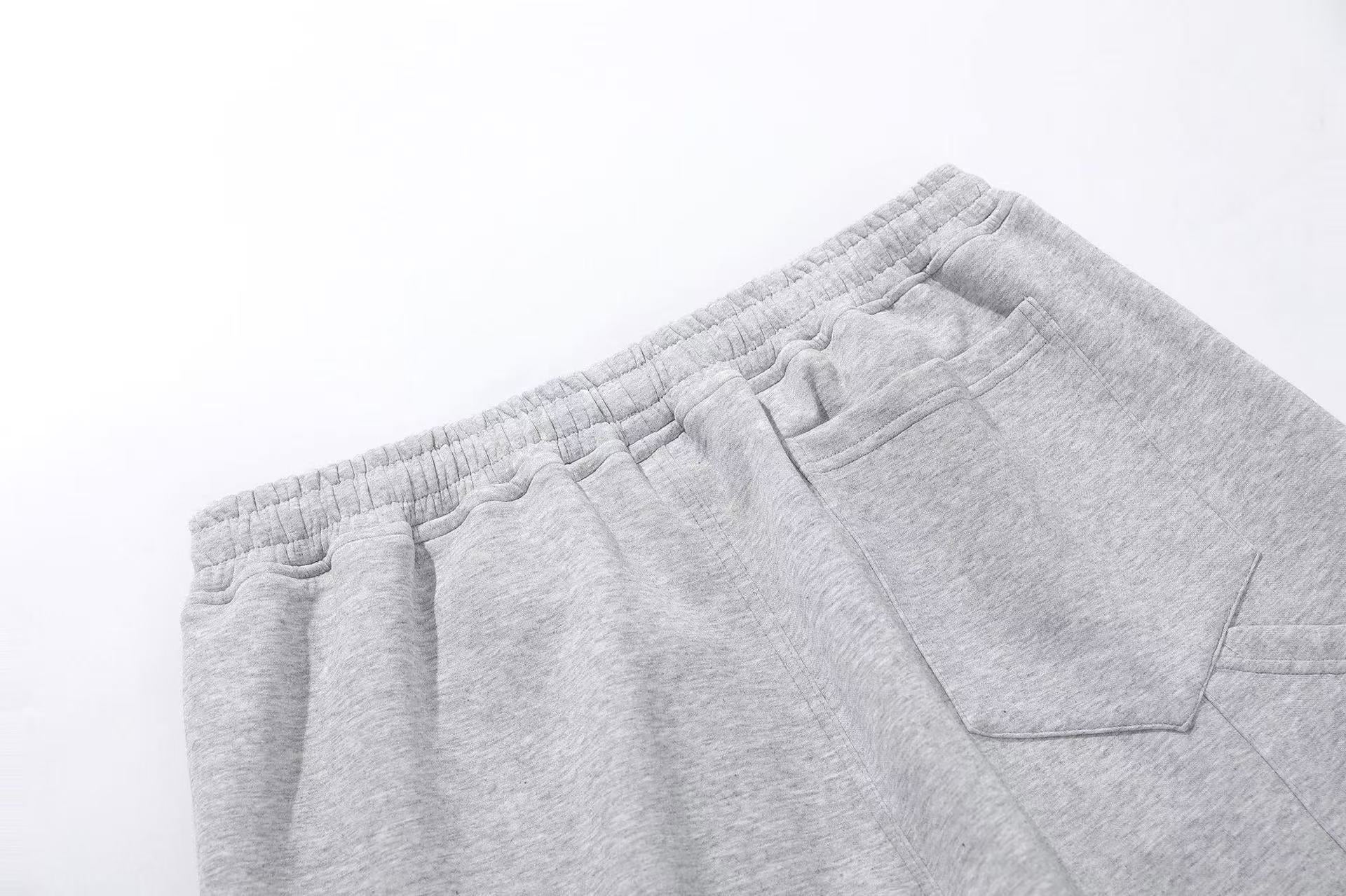 Embroidered Knee-Length Jogger Shorts