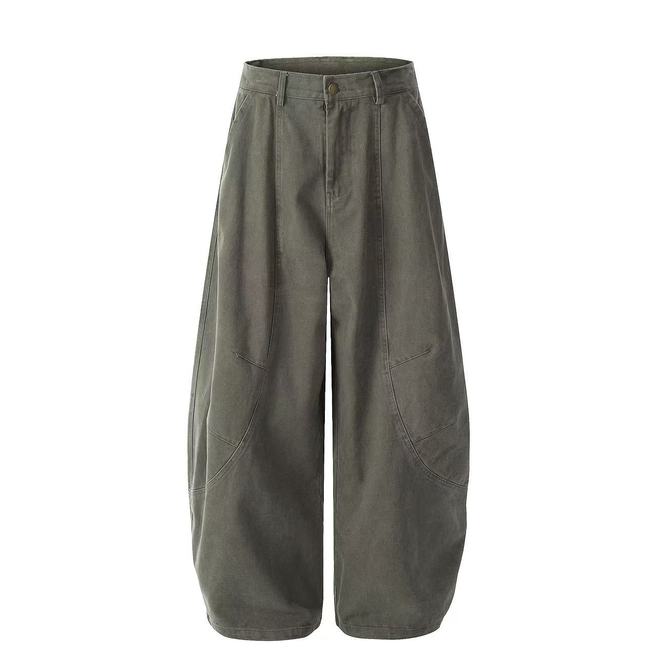 Wide-Leg Baggy Cargo Pants
