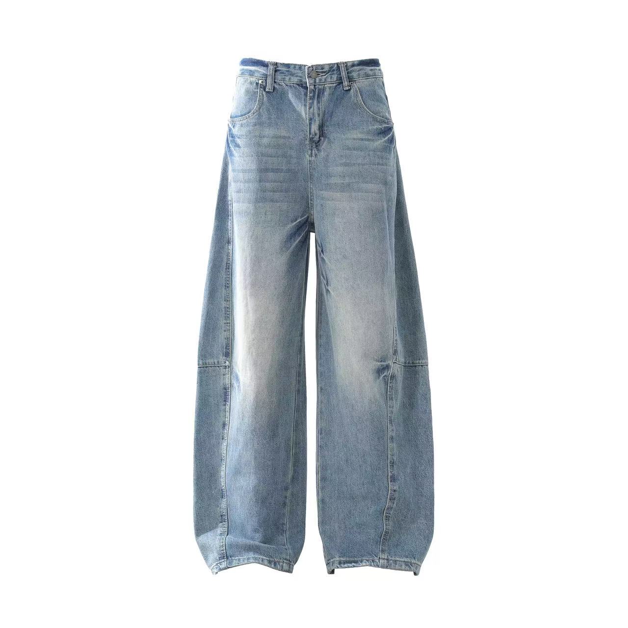 Wide-Leg Baggy Jeans