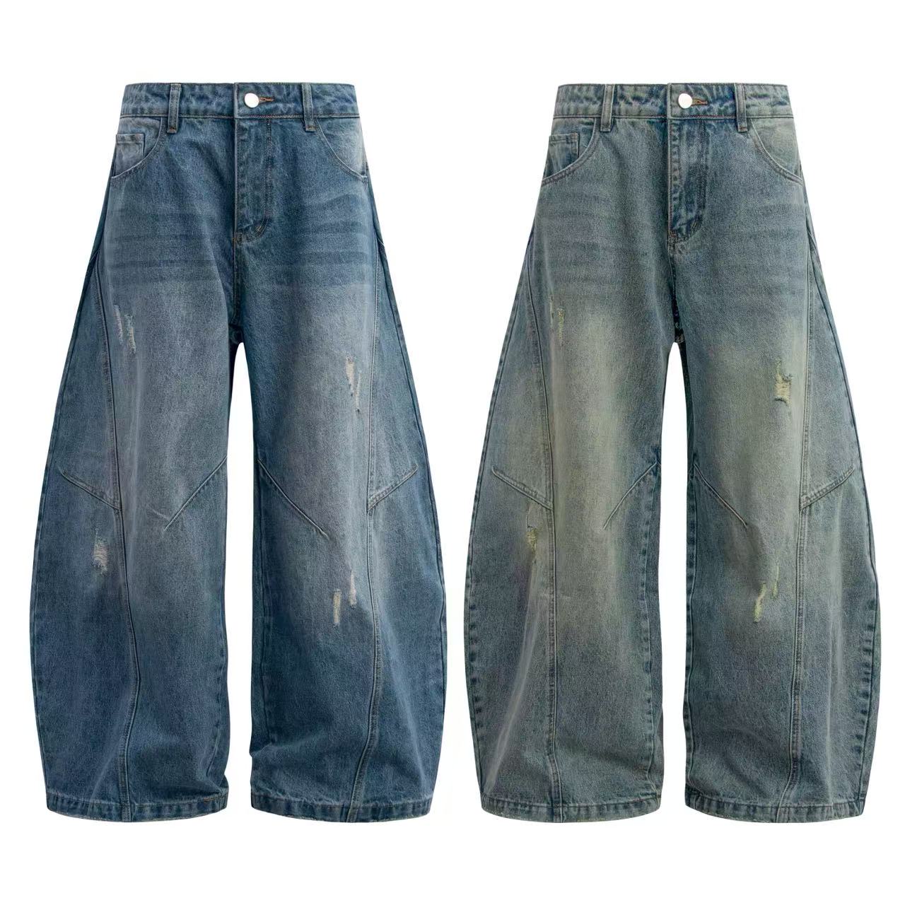 Wide-Leg Baggy Jeans