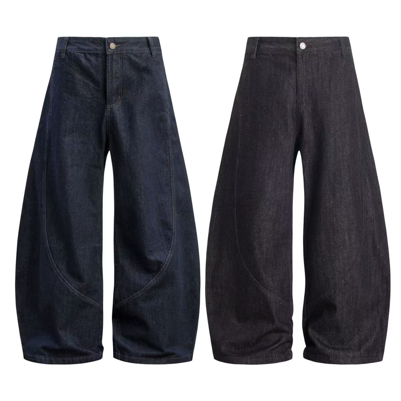 Wide-Leg Baggy Jeans