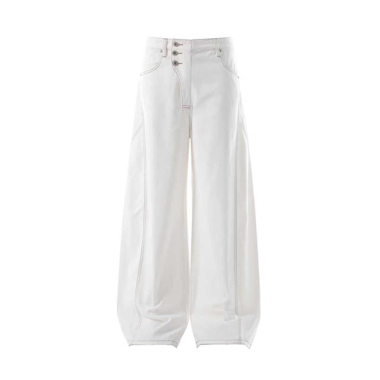 Clean-Fit Wide-Leg Jeans