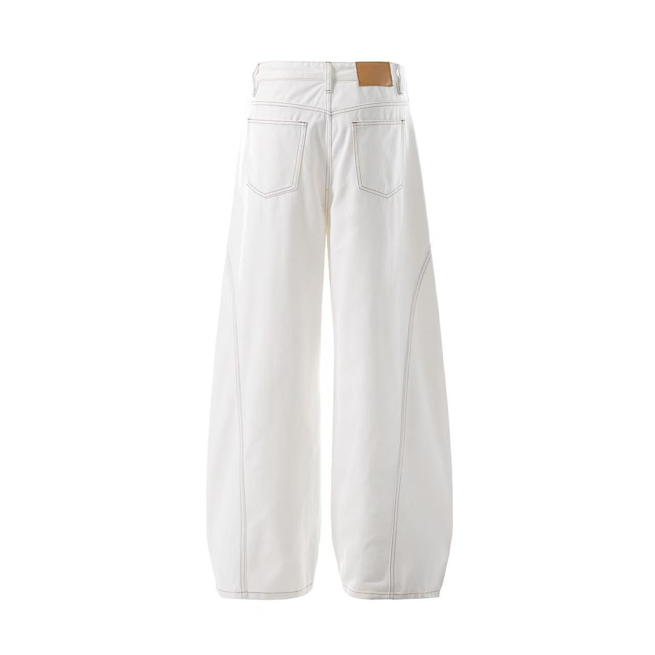 Clean-Fit Wide-Leg Jeans