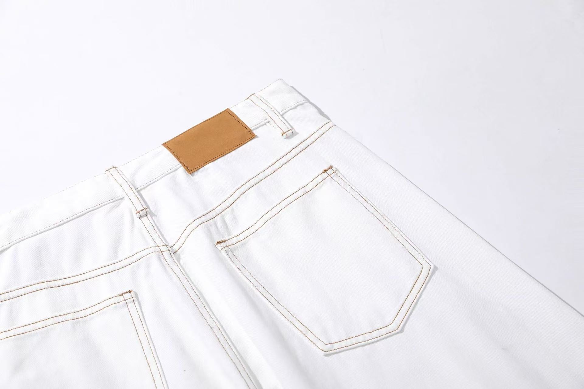 Clean-Fit Wide-Leg Jeans