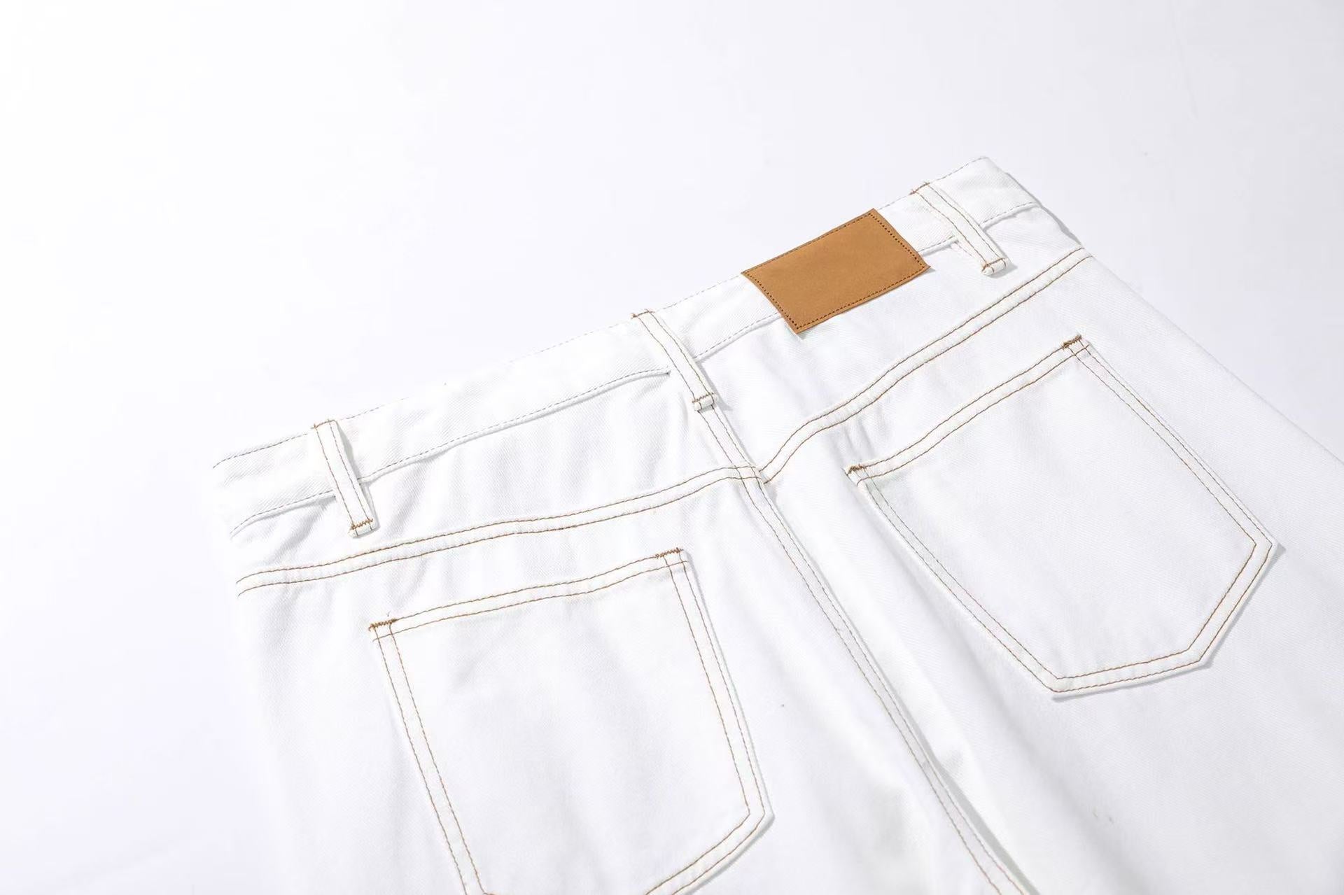 Clean-Fit Wide-Leg Jeans