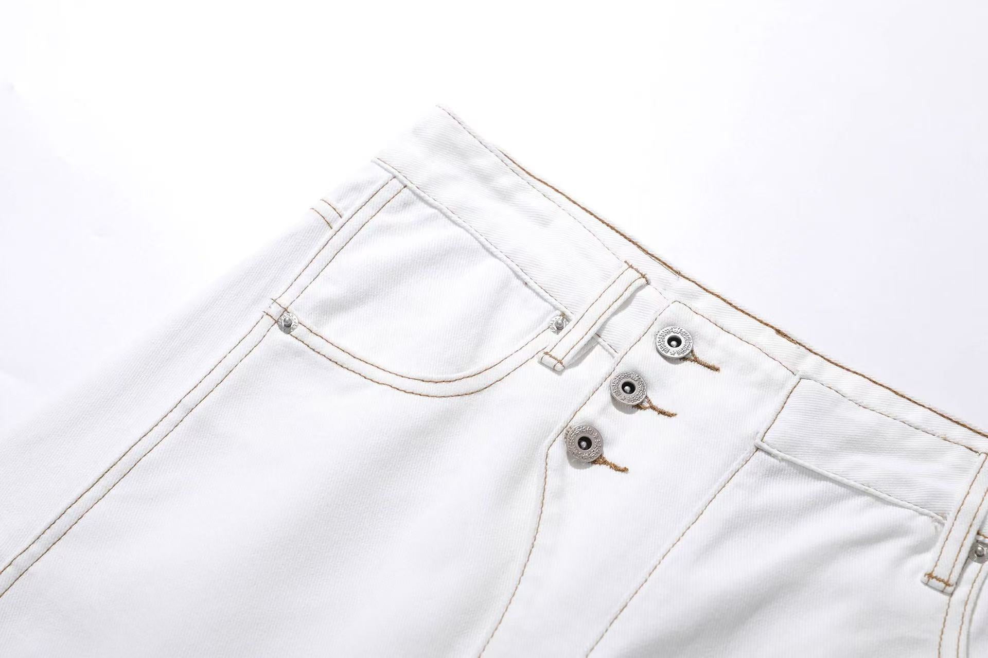 Clean-Fit Wide-Leg Jeans