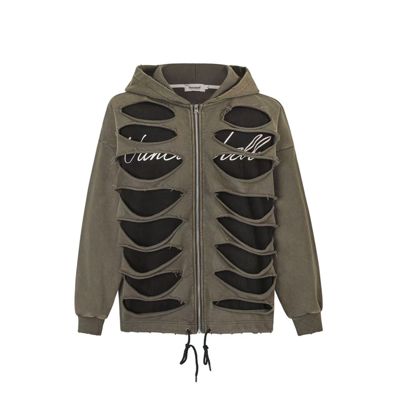 Street Style Zip-Up Hoodie