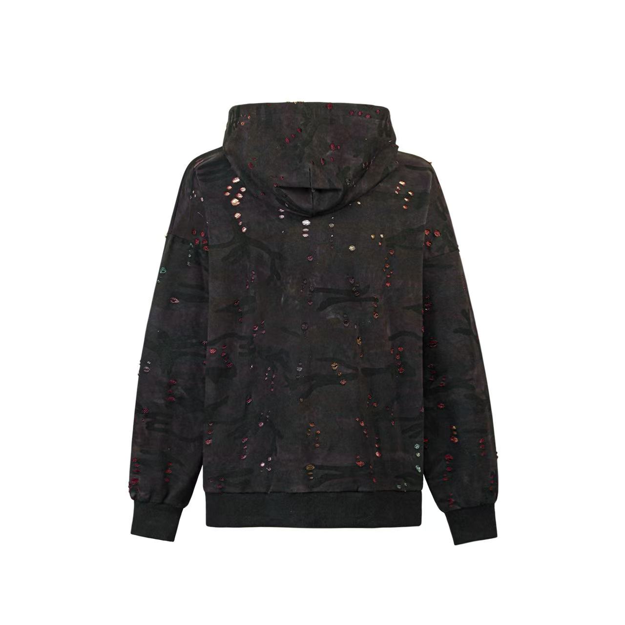 Street Style Camo Zip-Up Hoodie