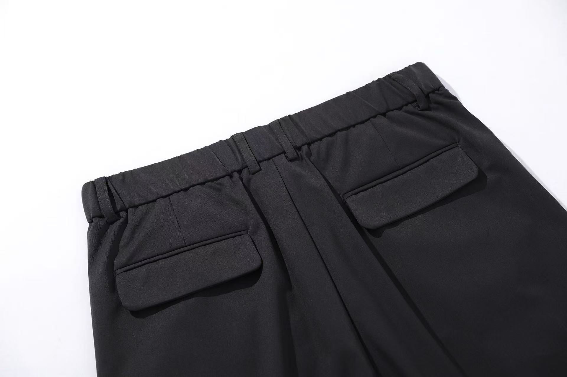 Wide-Leg Suit Pants