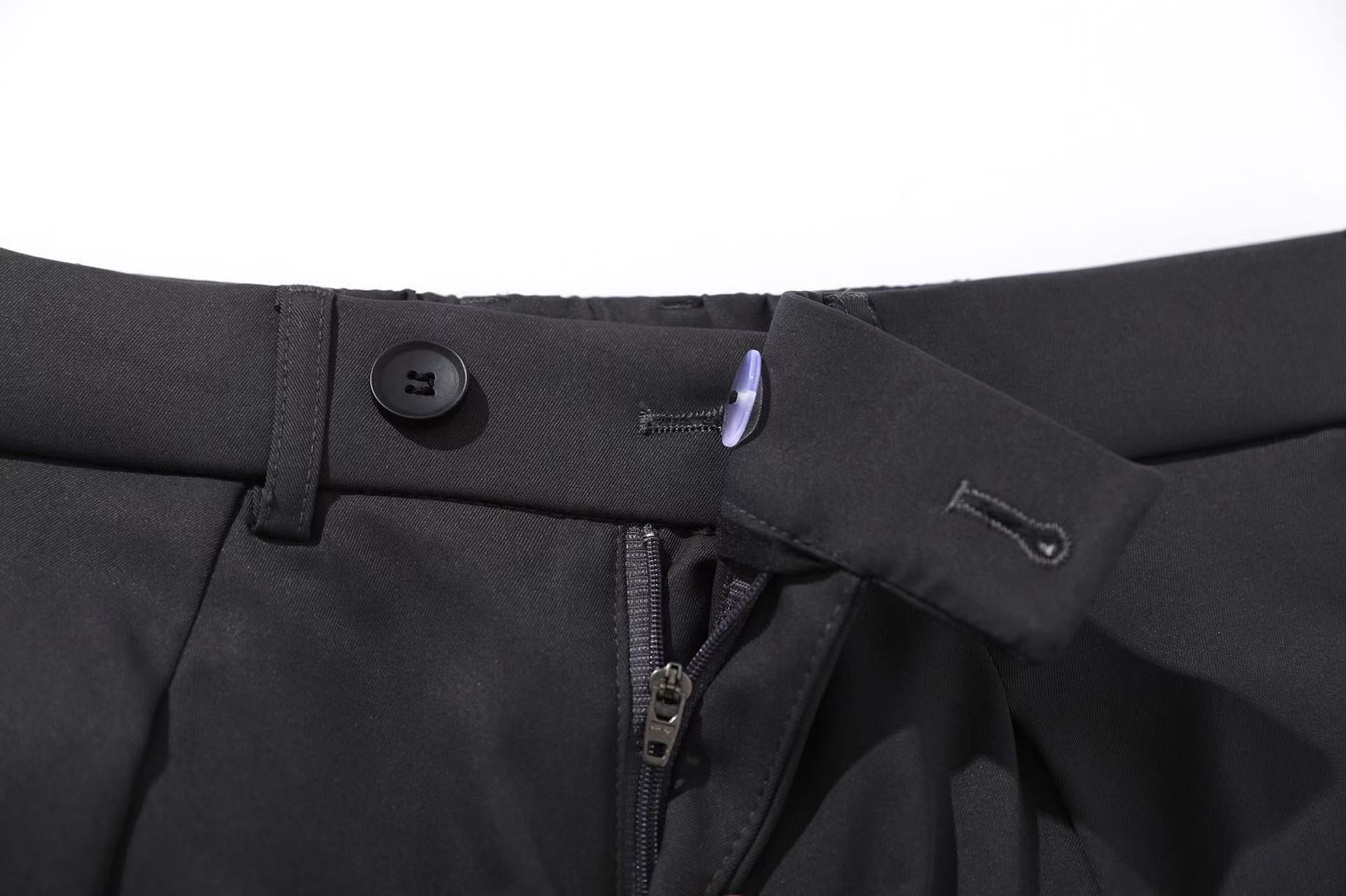 Wide-Leg Suit Pants