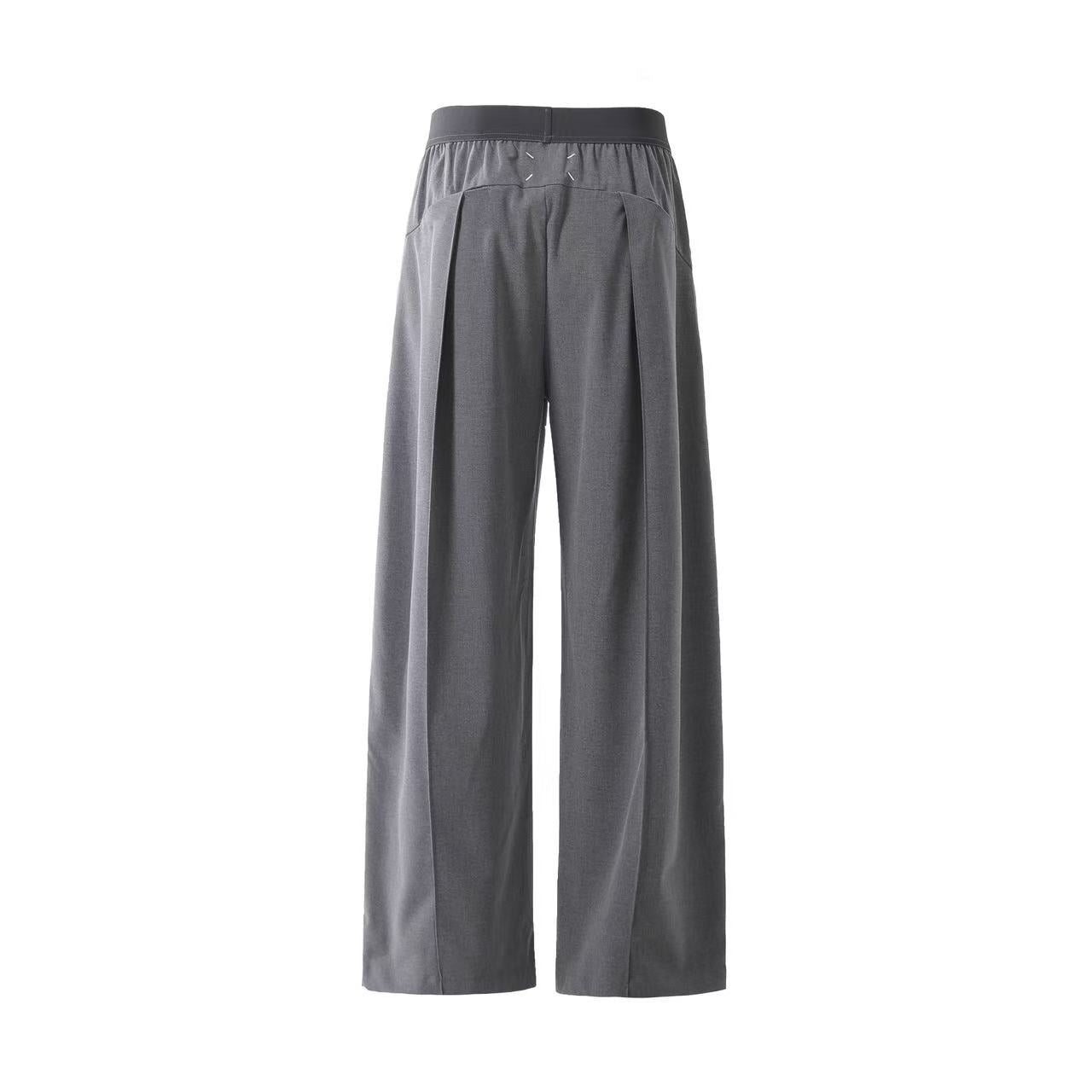 Elastic Waist Suit Pants