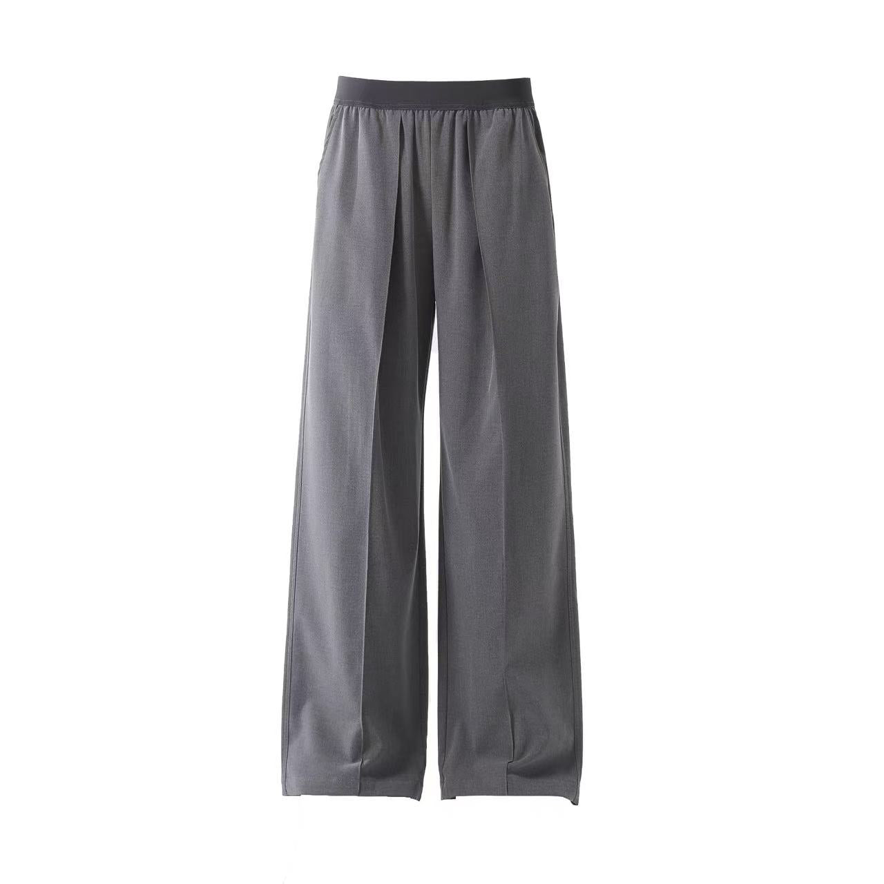 Elastic Waist Suit Pants
