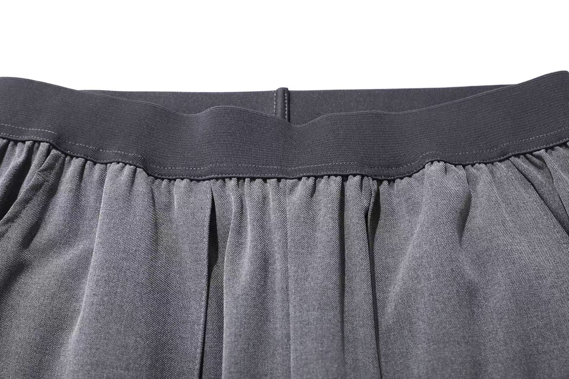 Elastic Waist Suit Pants