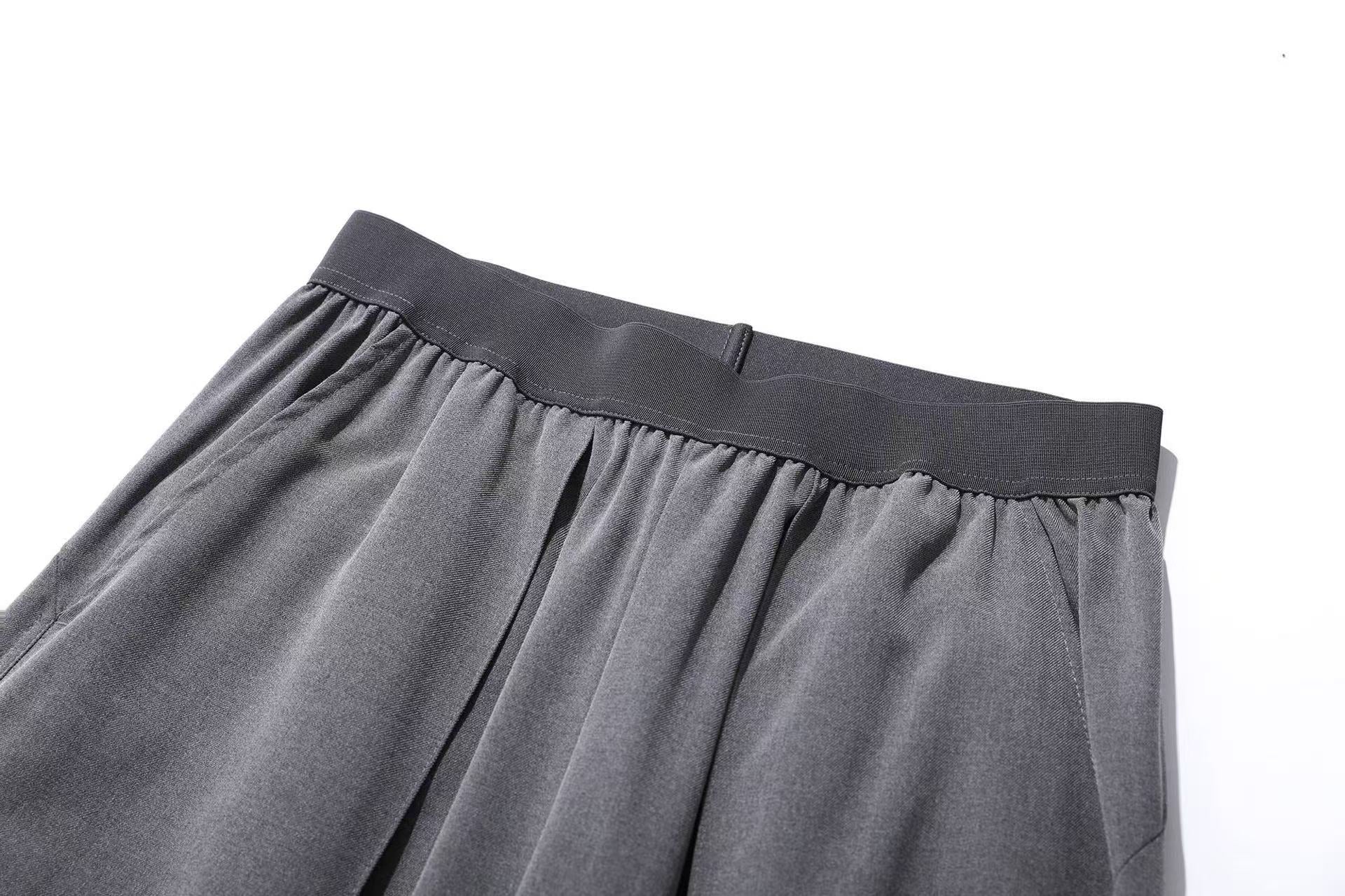 Elastic Waist Suit Pants