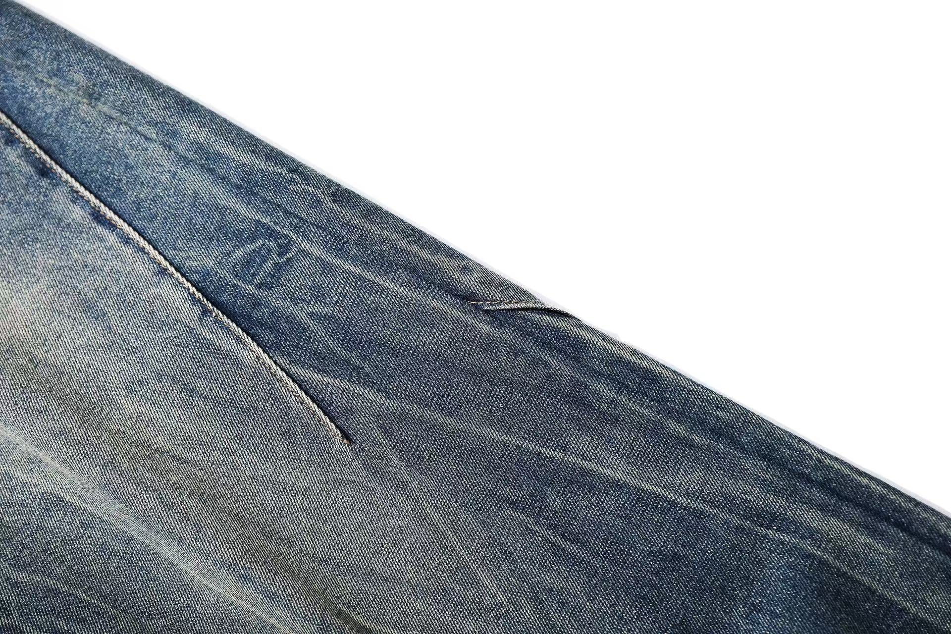 Washed Straight-Leg Jeans