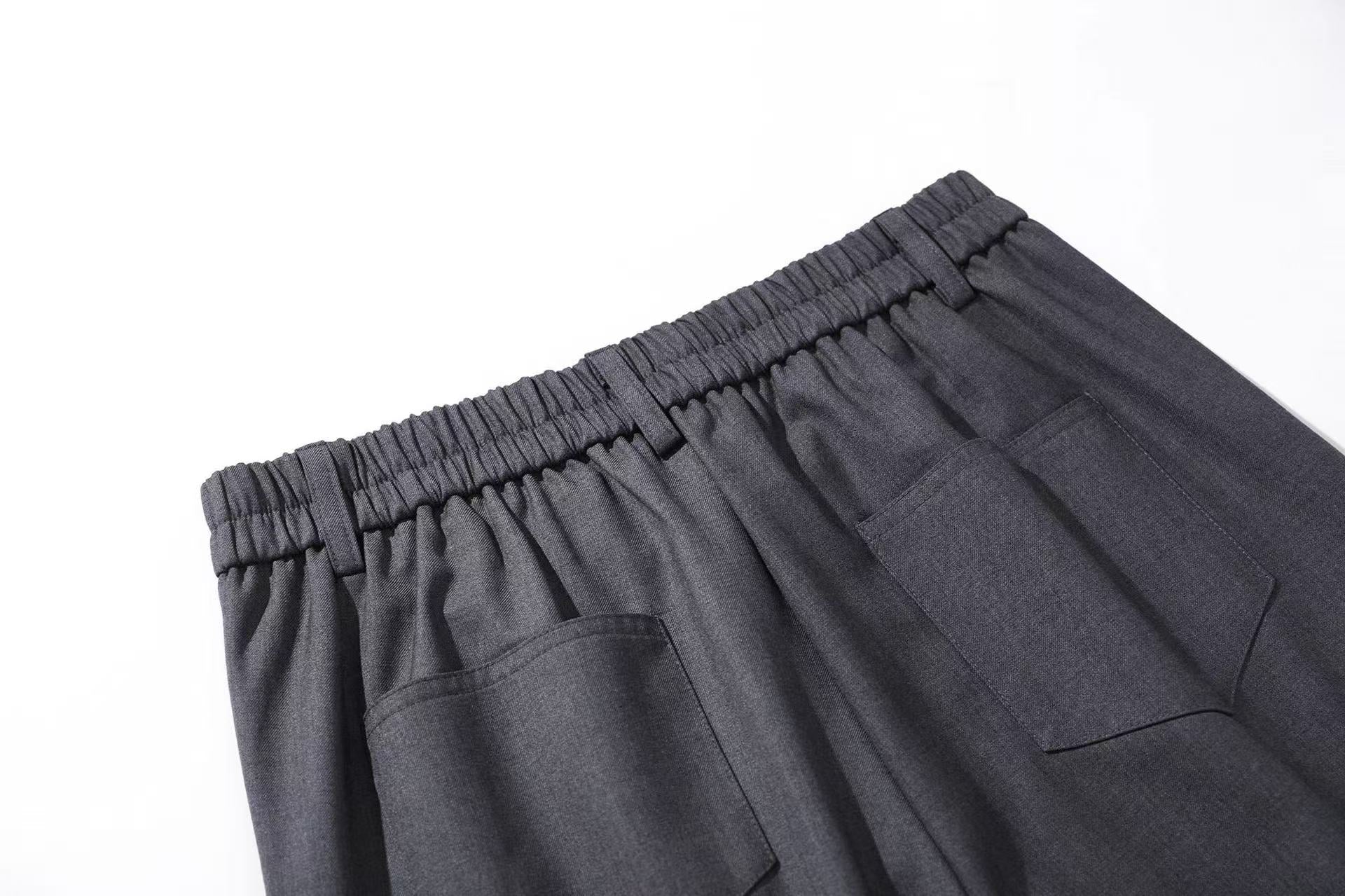 Lightweight Distressed Wide-Leg Cargo Pants