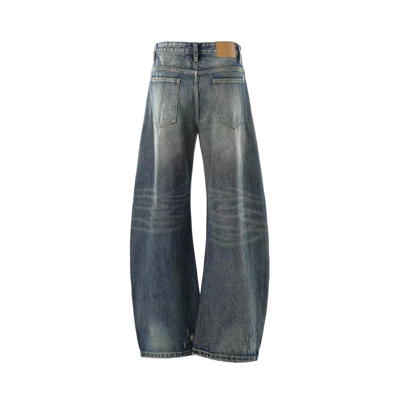 Distressed Wide-Leg Scythe Jeans