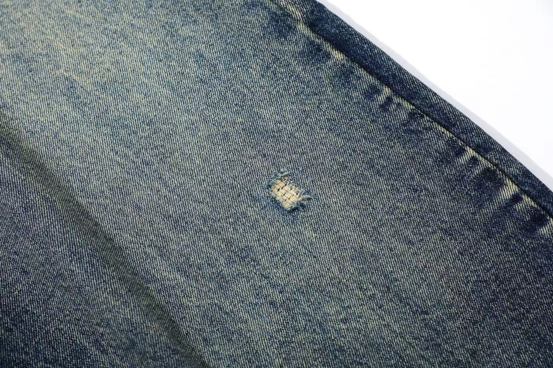 Distressed Wide-Leg Scythe Jeans