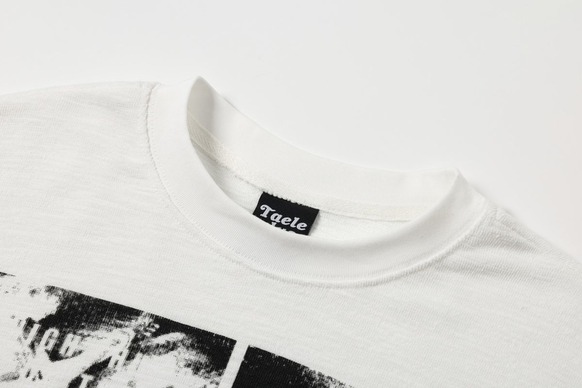Vintage Grunge Collage Art Graphic Long Sleeve