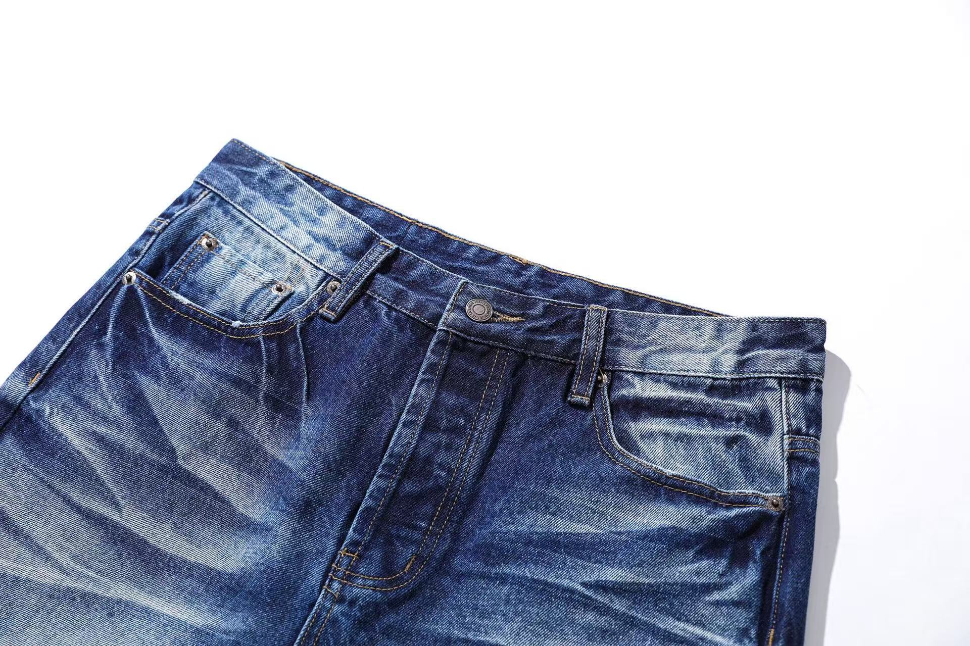 Washed Straight-Leg Jeans