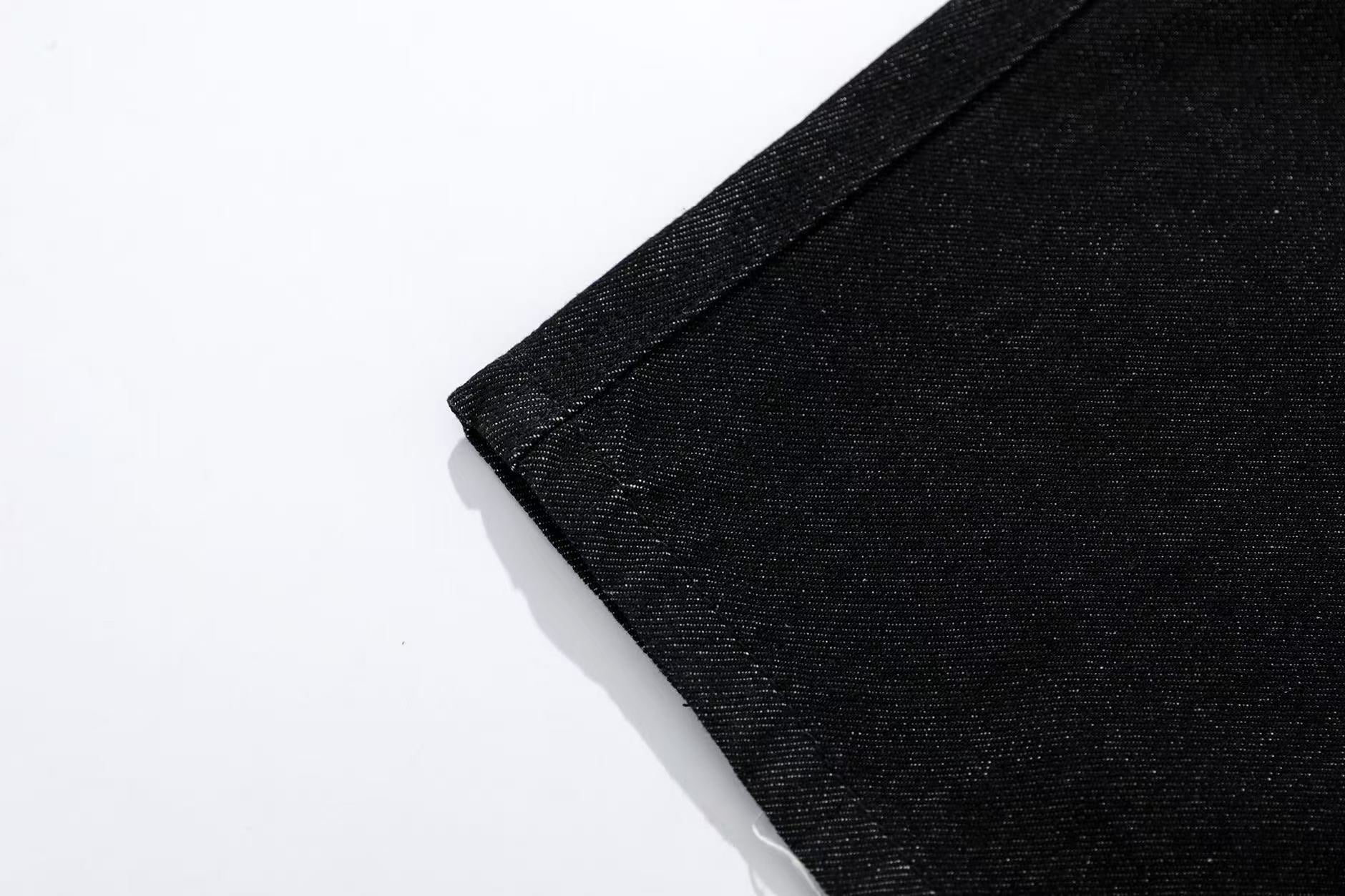 Multi-Pocket Wide-Leg Baggy Jeans