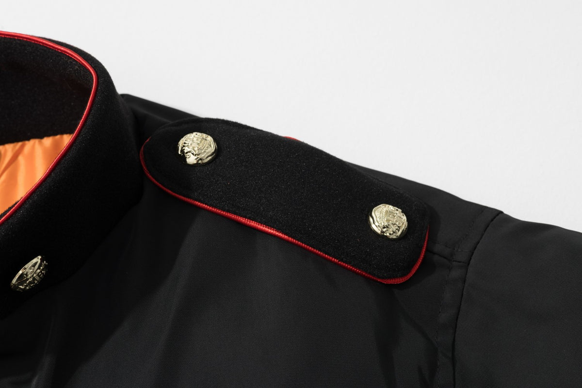 Streetwear Military Decor Bomber Jacket