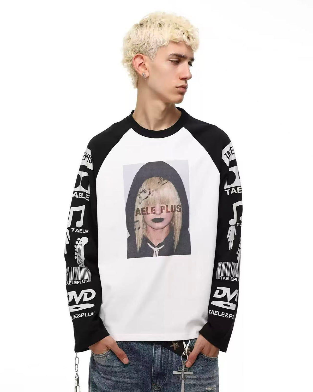 Graphic Portrait Raglan Long Sleeve