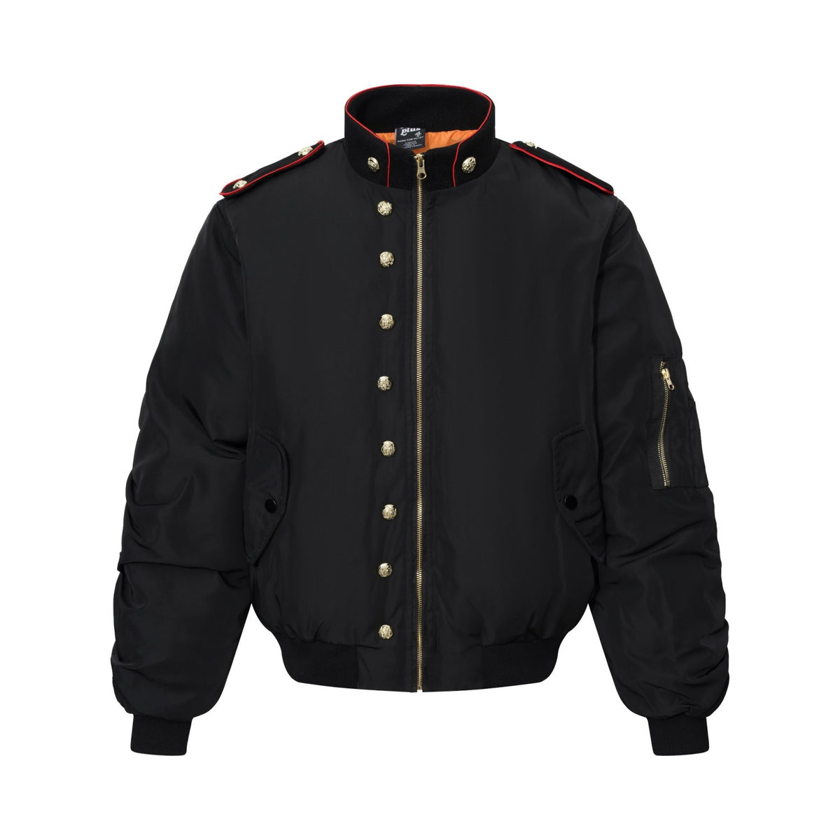 Streetwear Military Decor Bomber Jacket