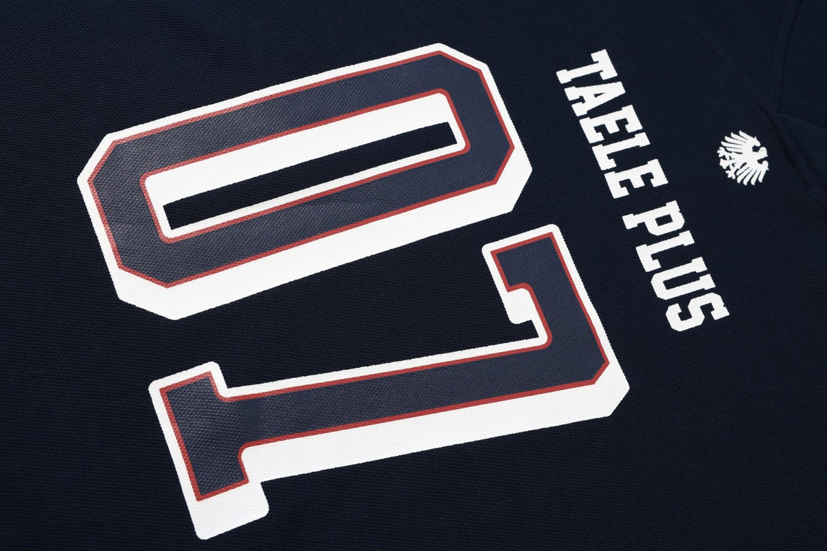 V-Neck 07 Number Graphic Sports Jersey Long Sleeve
