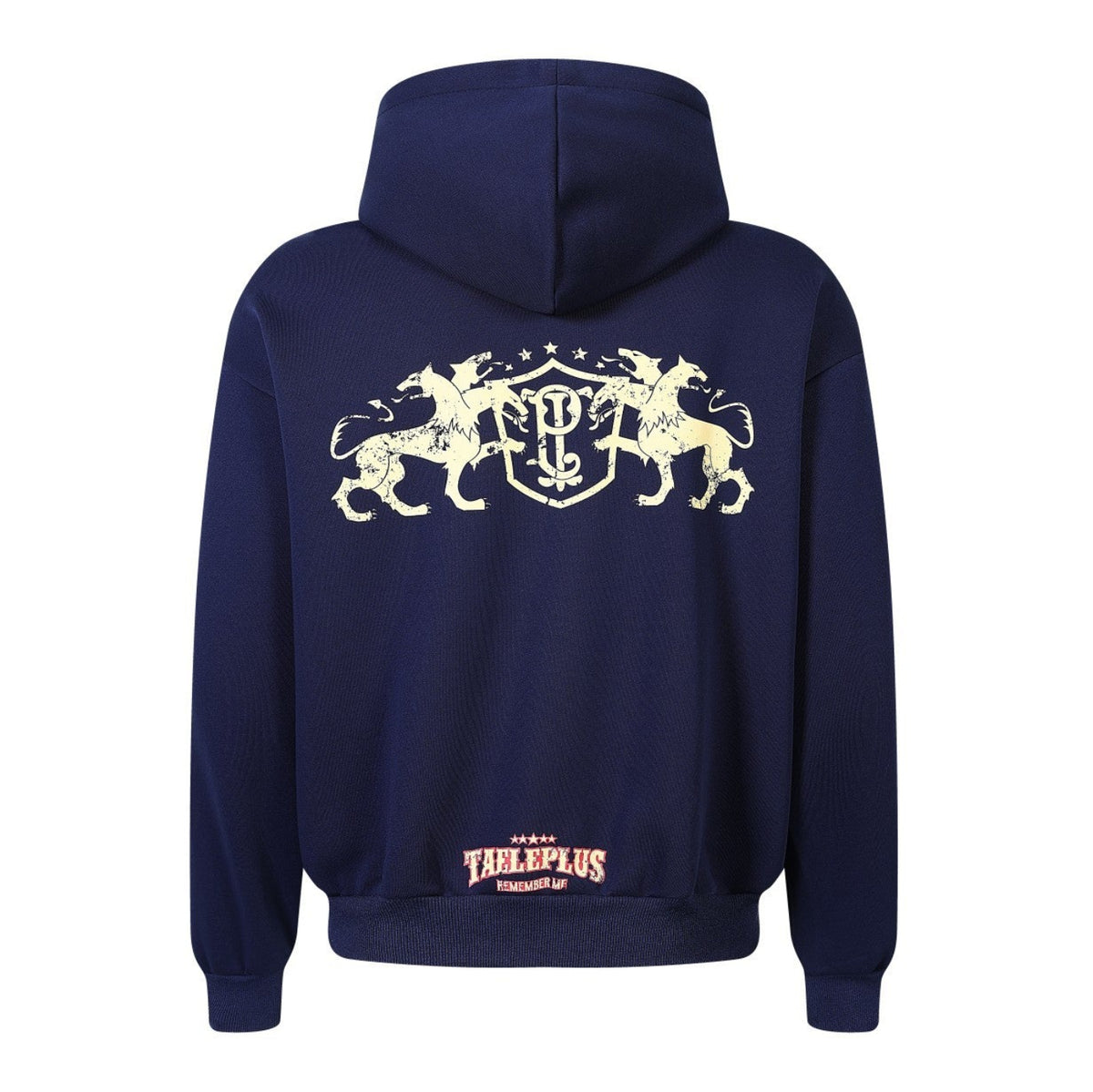 Vintage Crest Logo Splatter Paint Full Zip Hoodie