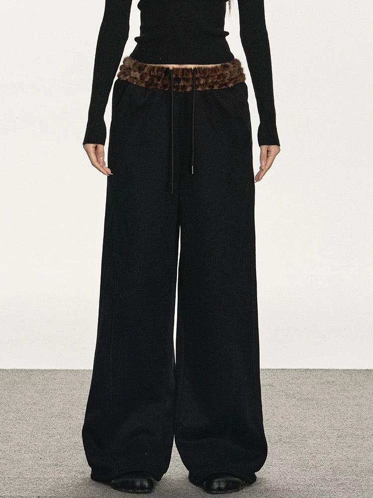 Drawstring Wide-Leg Pants