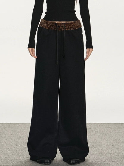 Drawstring Wide-Leg Pants