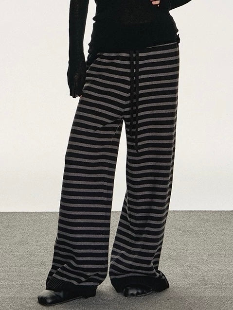 Stripe Casual Pants