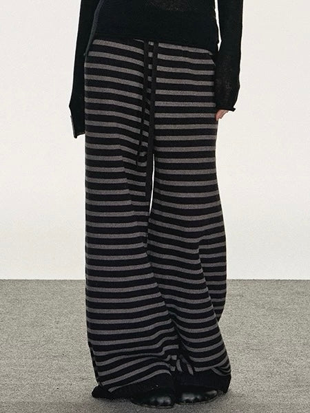 Stripe Casual Pants