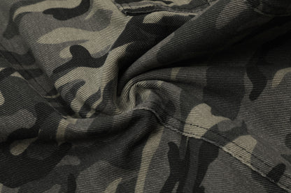 Camo Wide-Leg Cargo Pants