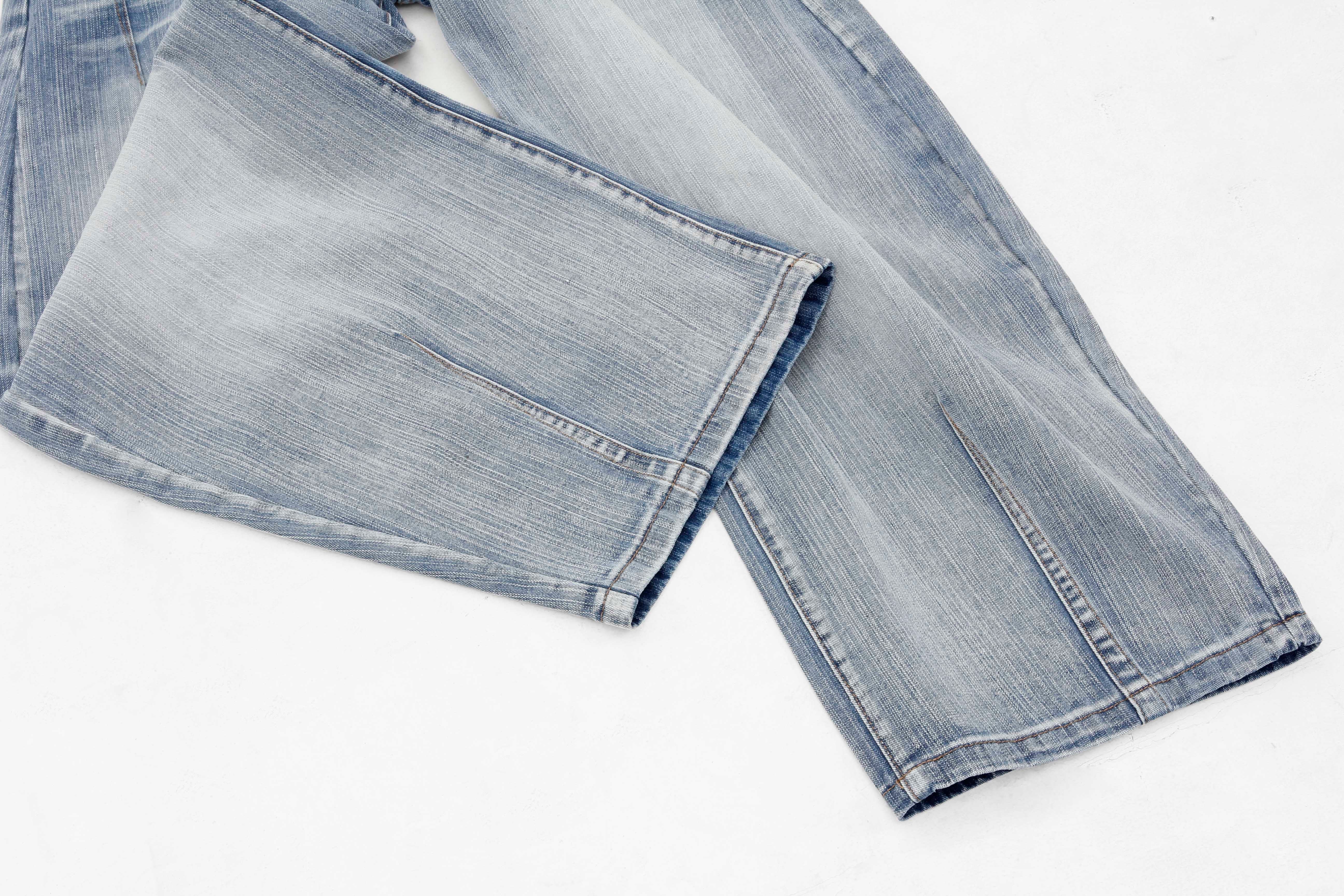 Washed Wide-Leg Jeans