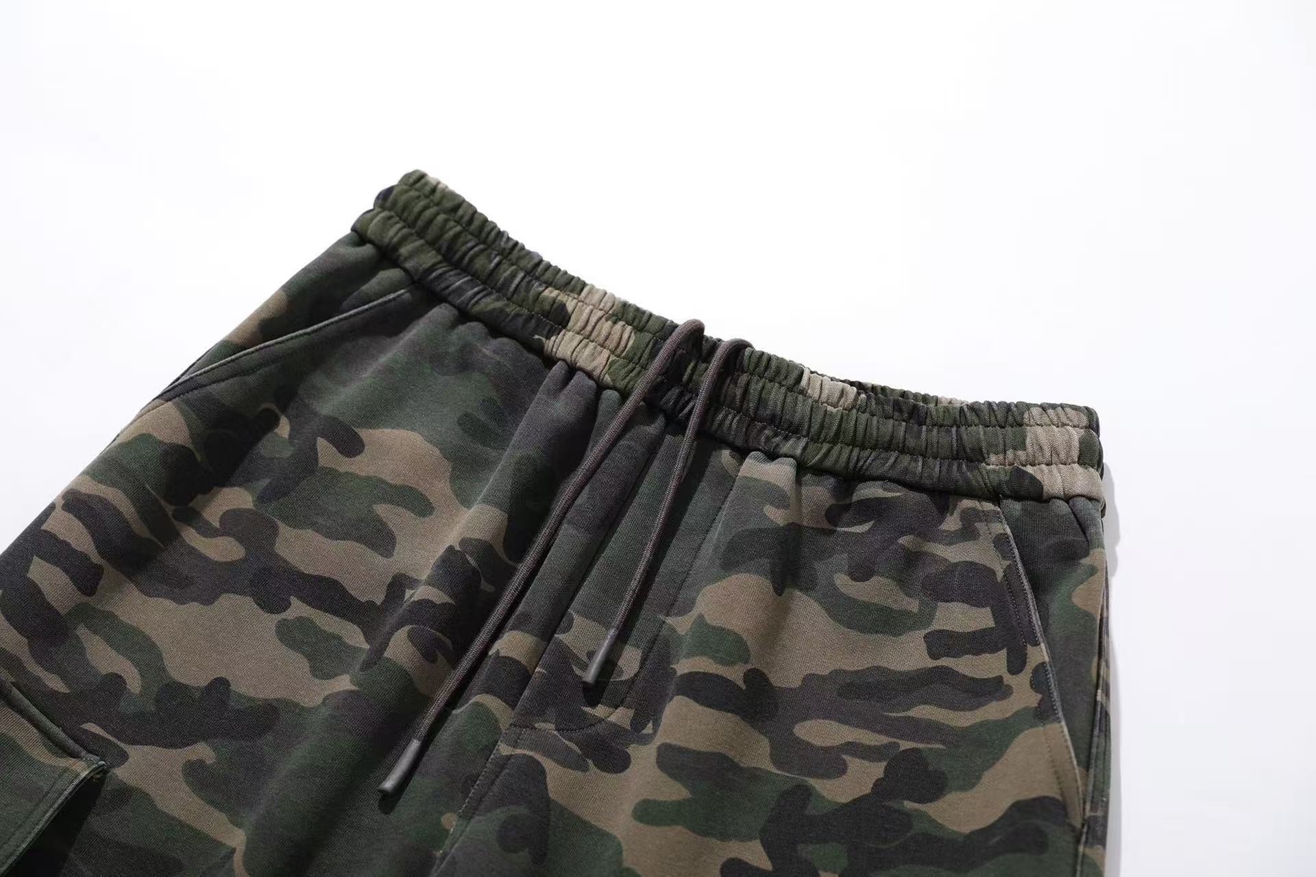 Camo Wide-Leg Sweatpants
