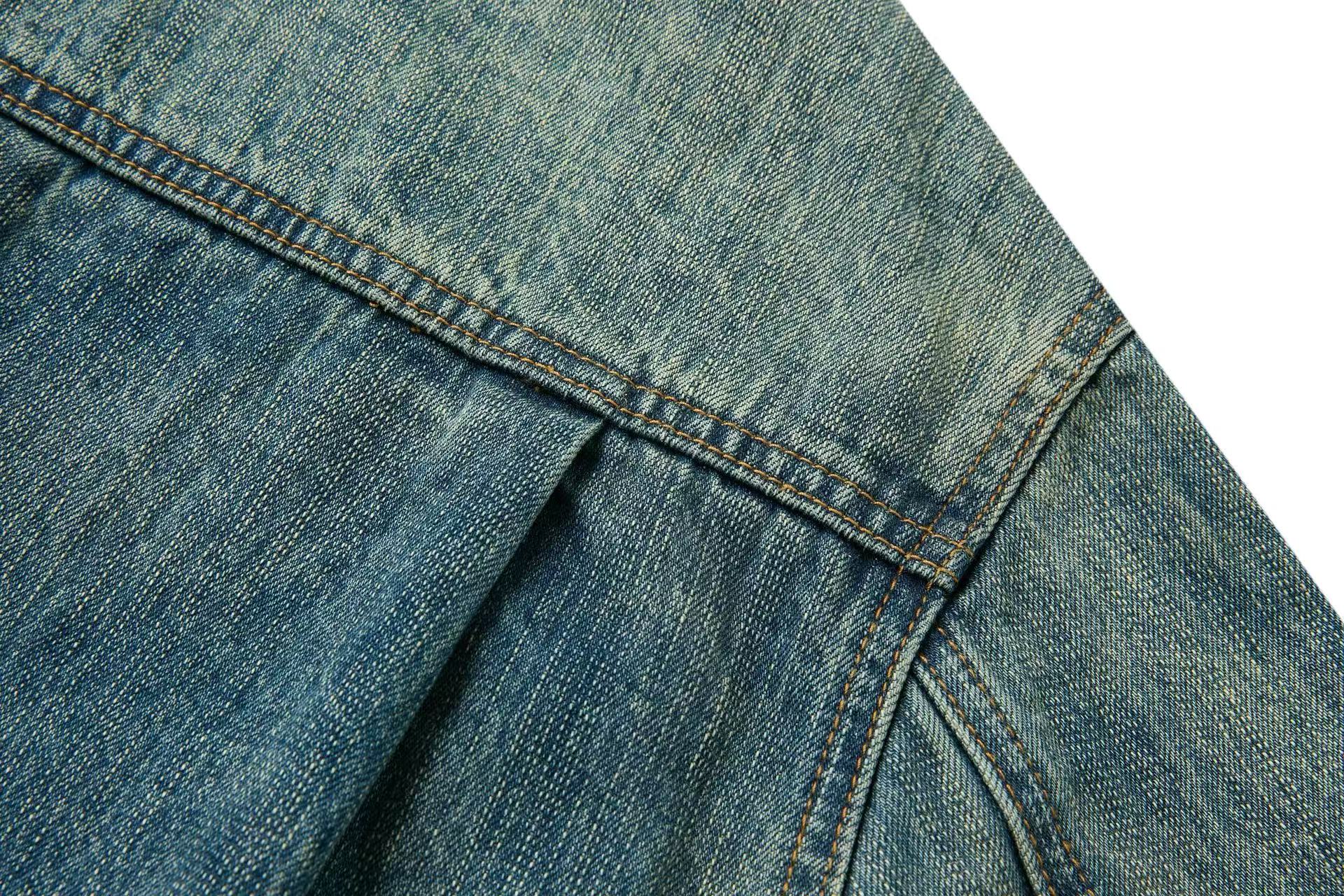 Washed Retro Denim Jacket