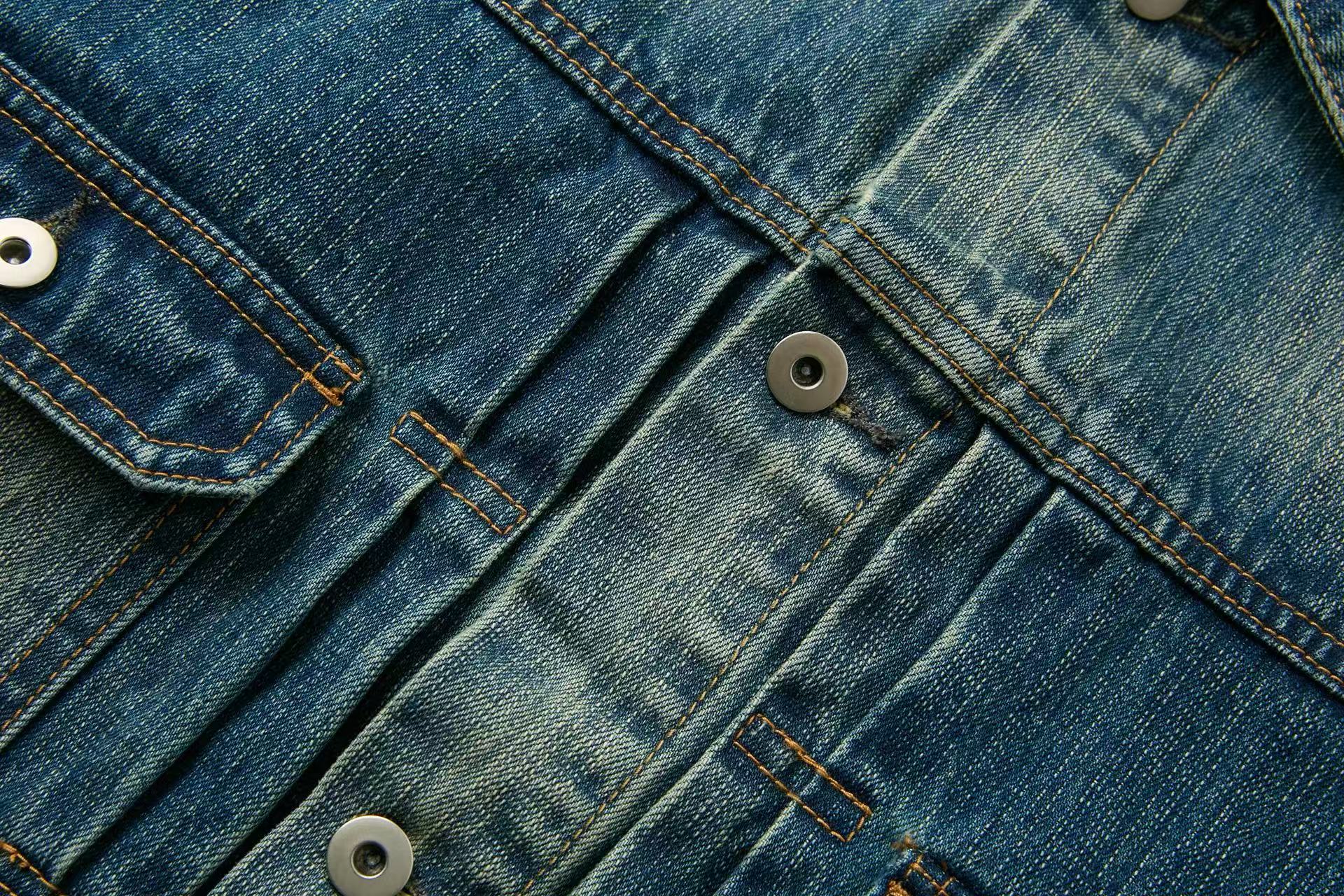 Washed Retro Denim Jacket