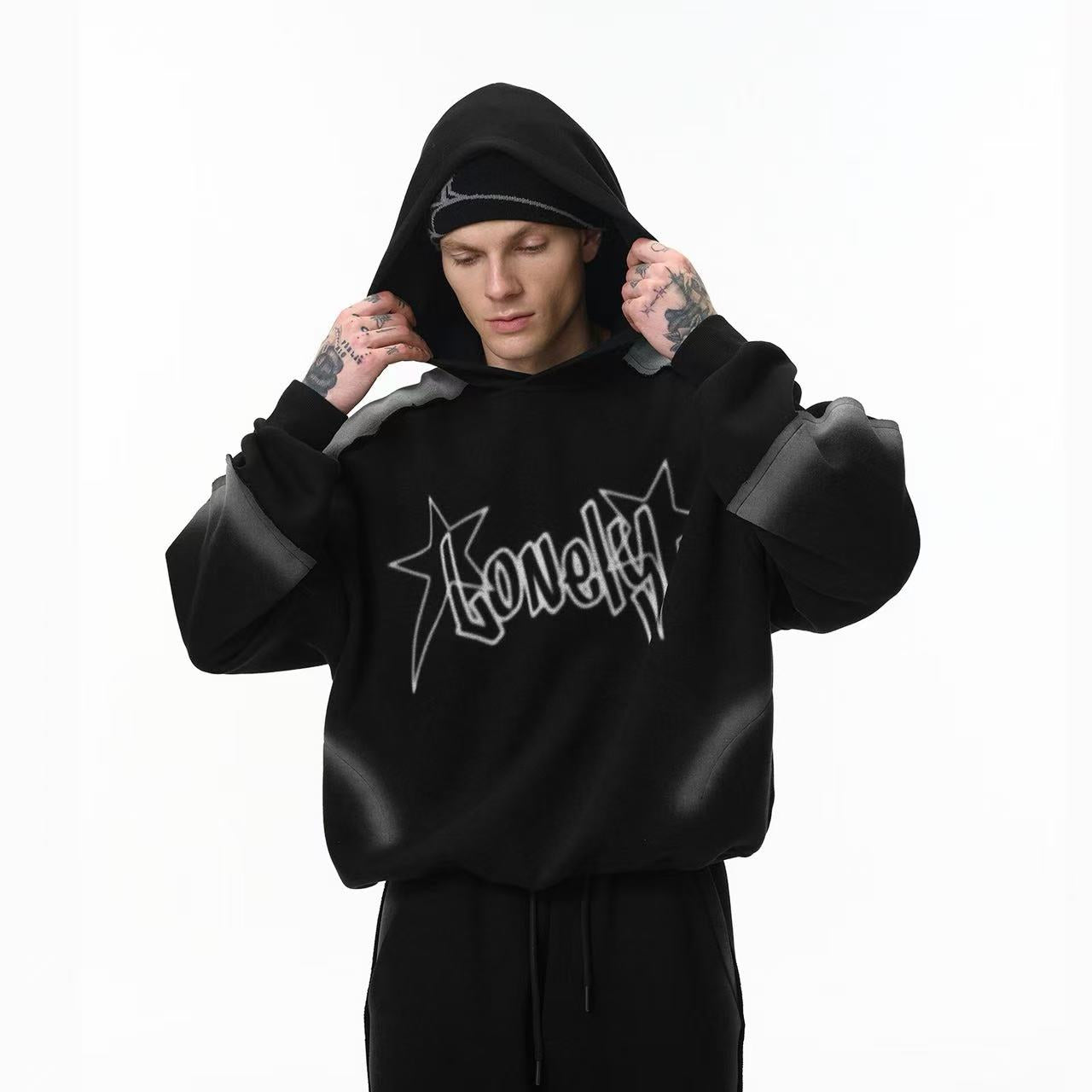 Street-spray hoodie
