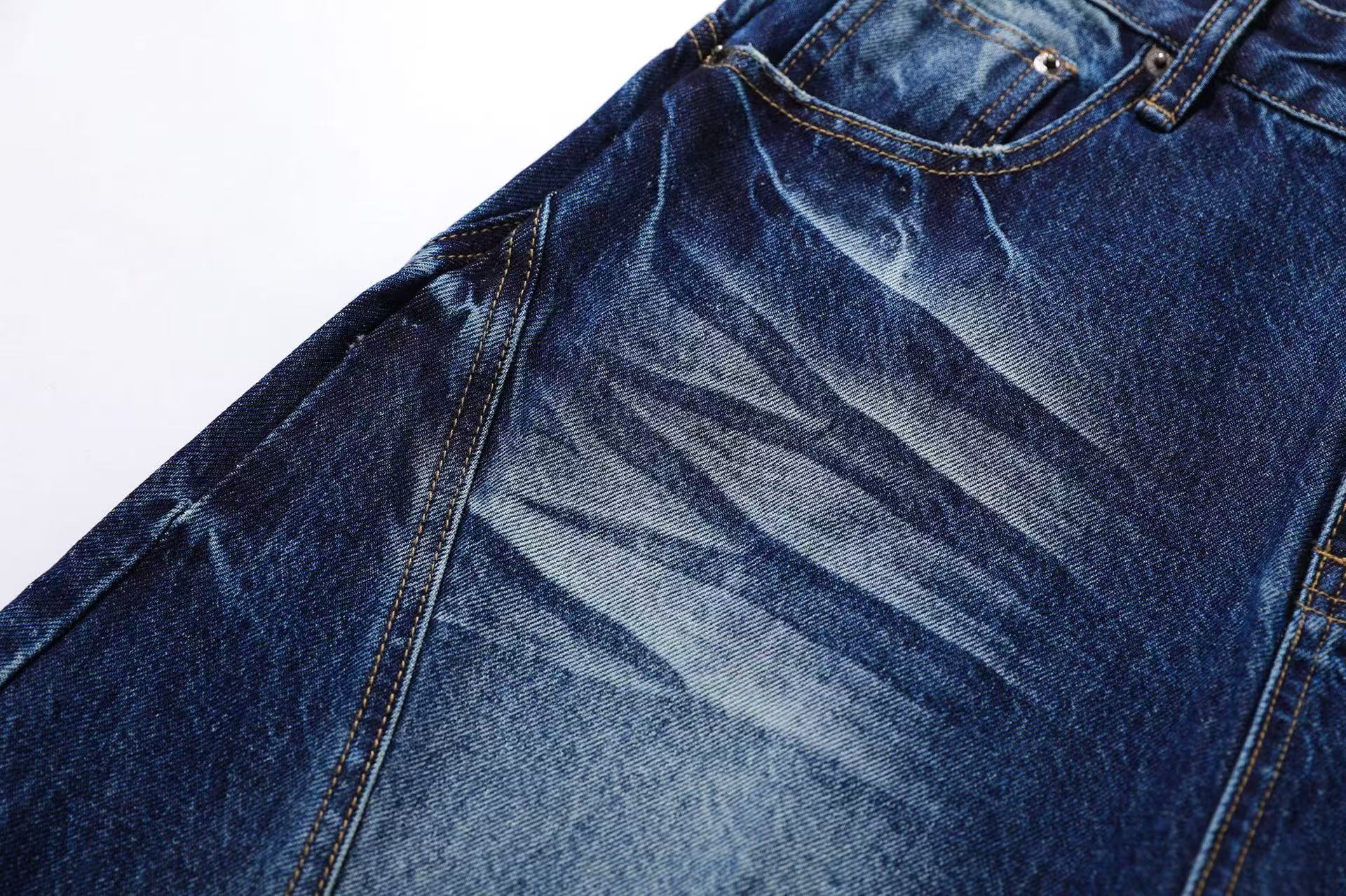 Washed Cleanfit Wide-Leg Baggy Jeans