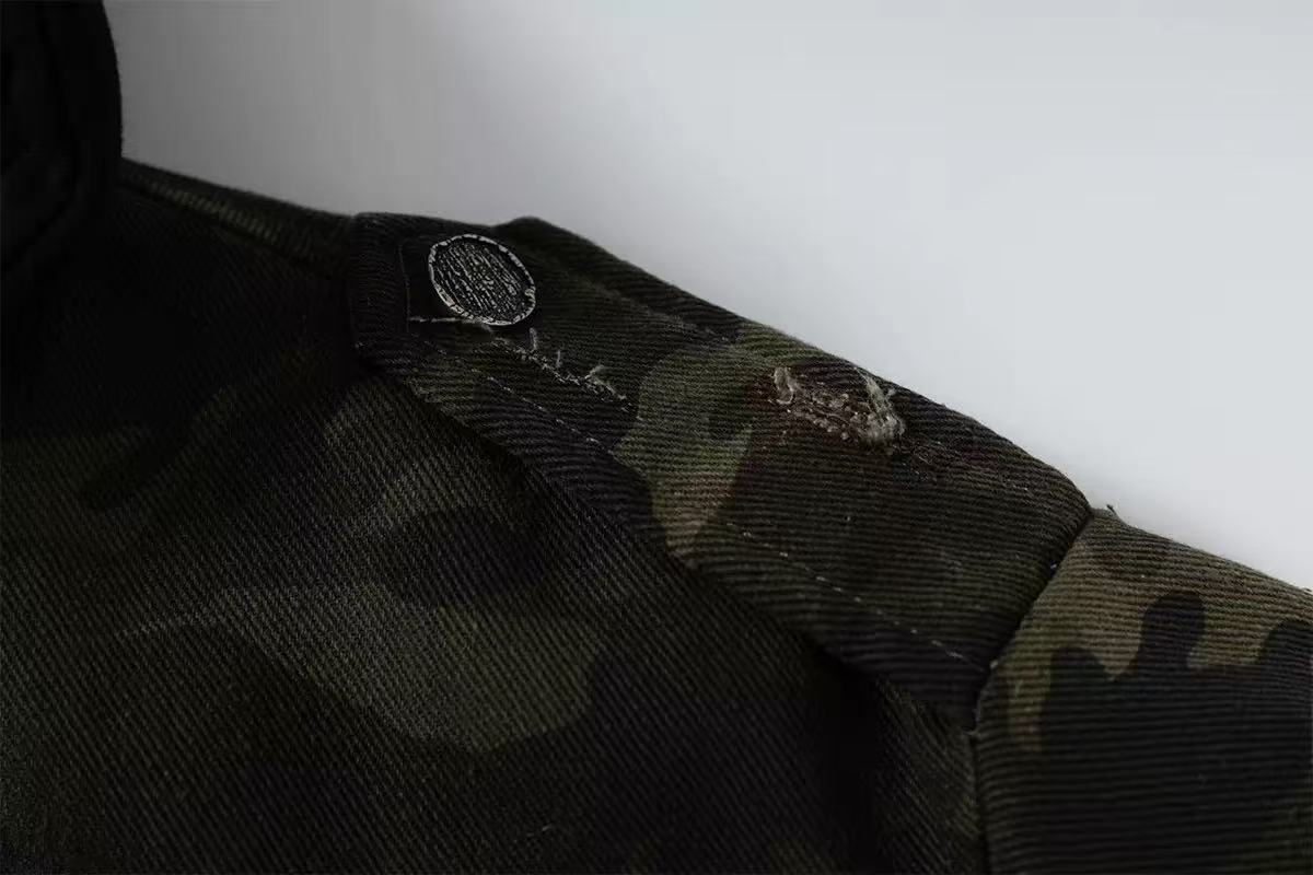 Vintage Camo Hooded Jacket