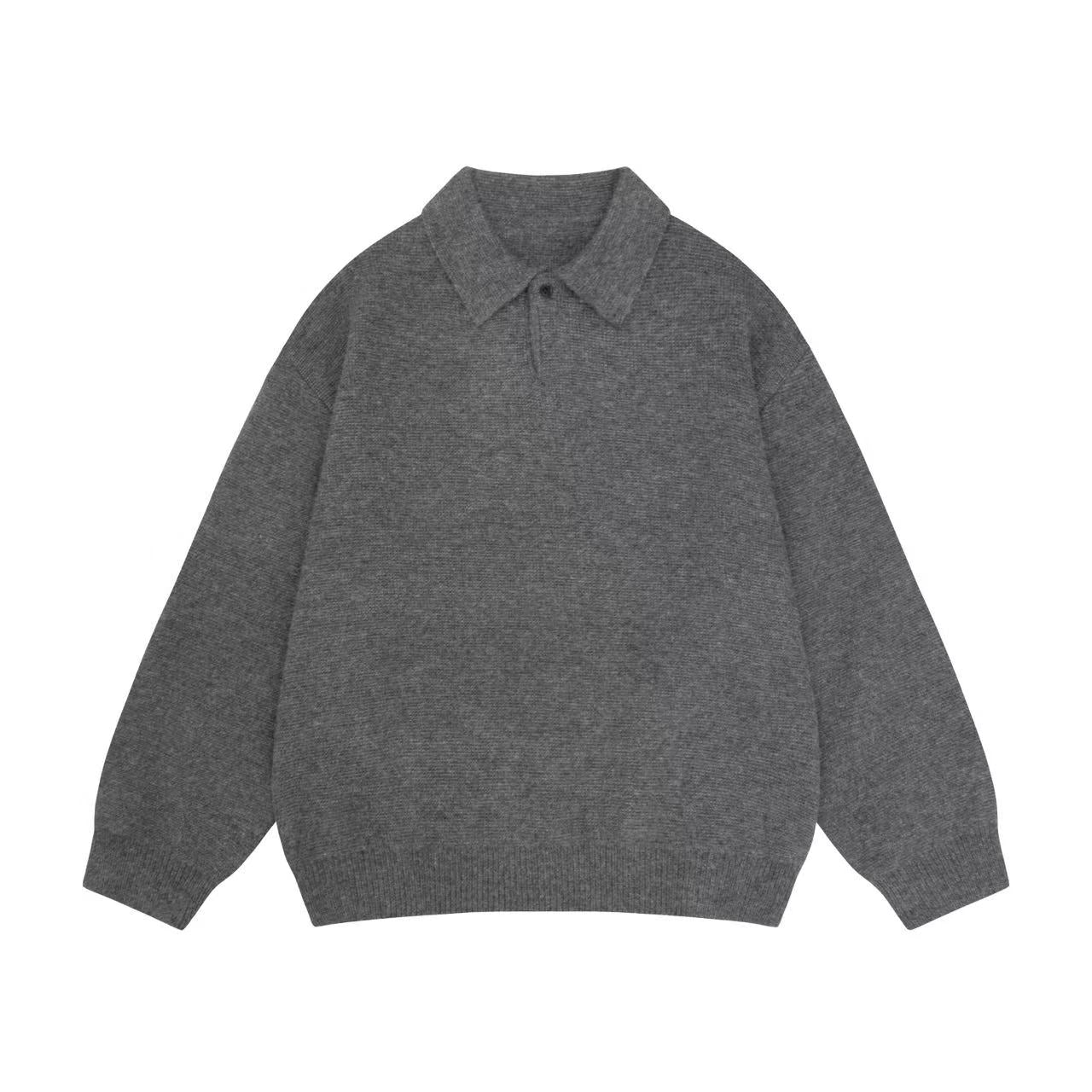 Clean-Fit Soft Knit Polo Sweater