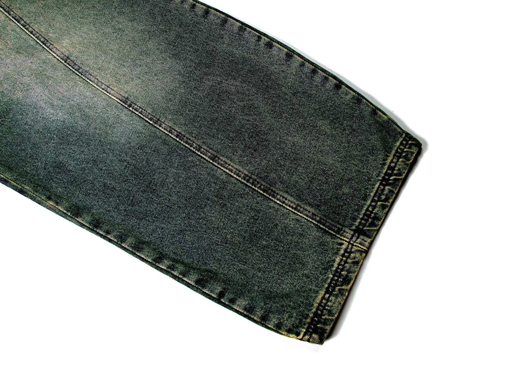 Washed Wide-Leg Baggy Jeans