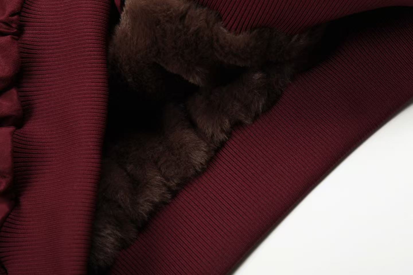 Suede-Lined Thick Bomber Jacket