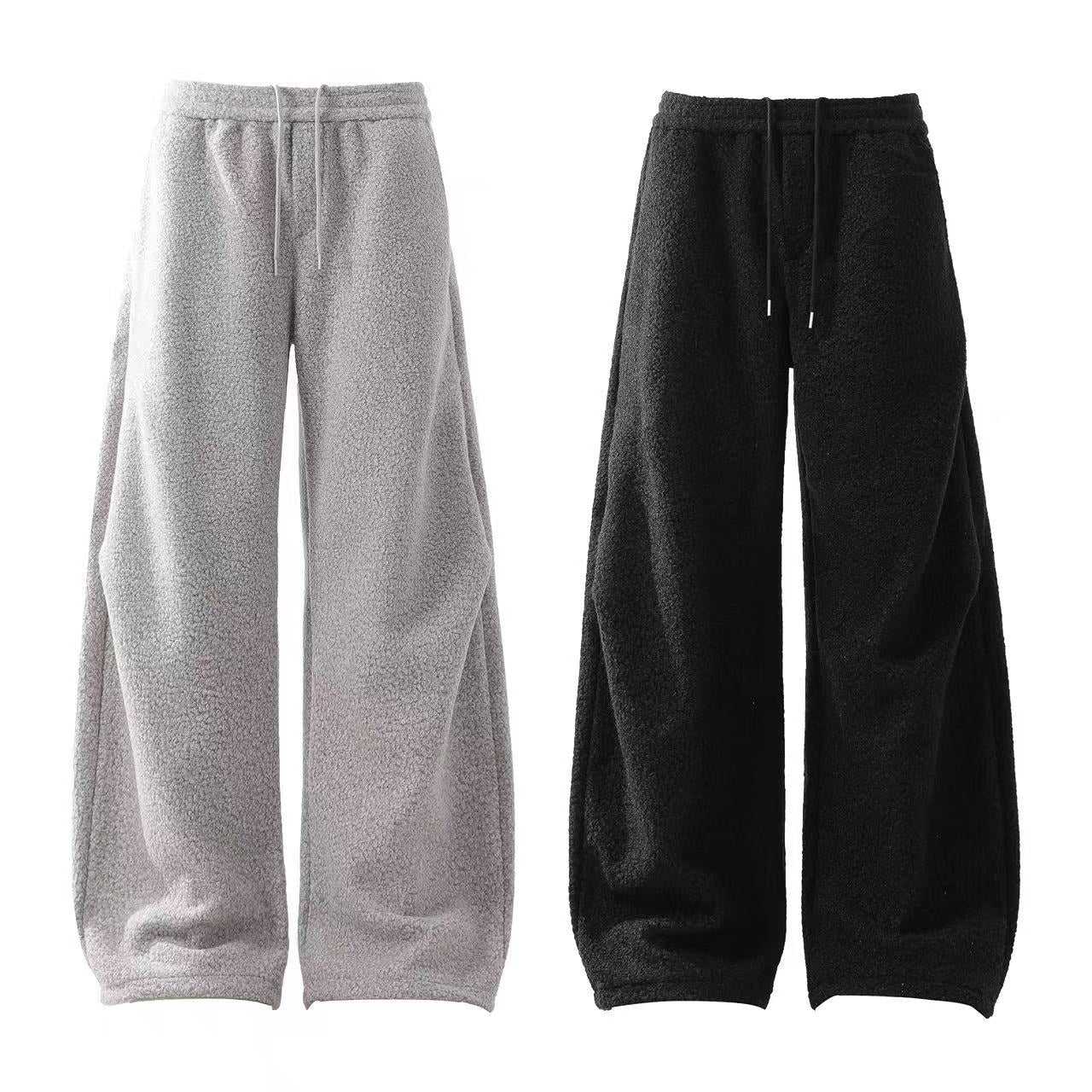Heavyweight Street Style Wide-Leg Sweatpants