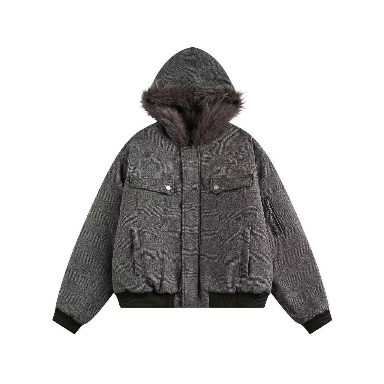 Faux Fur Old-Money Style Hooded Jacket