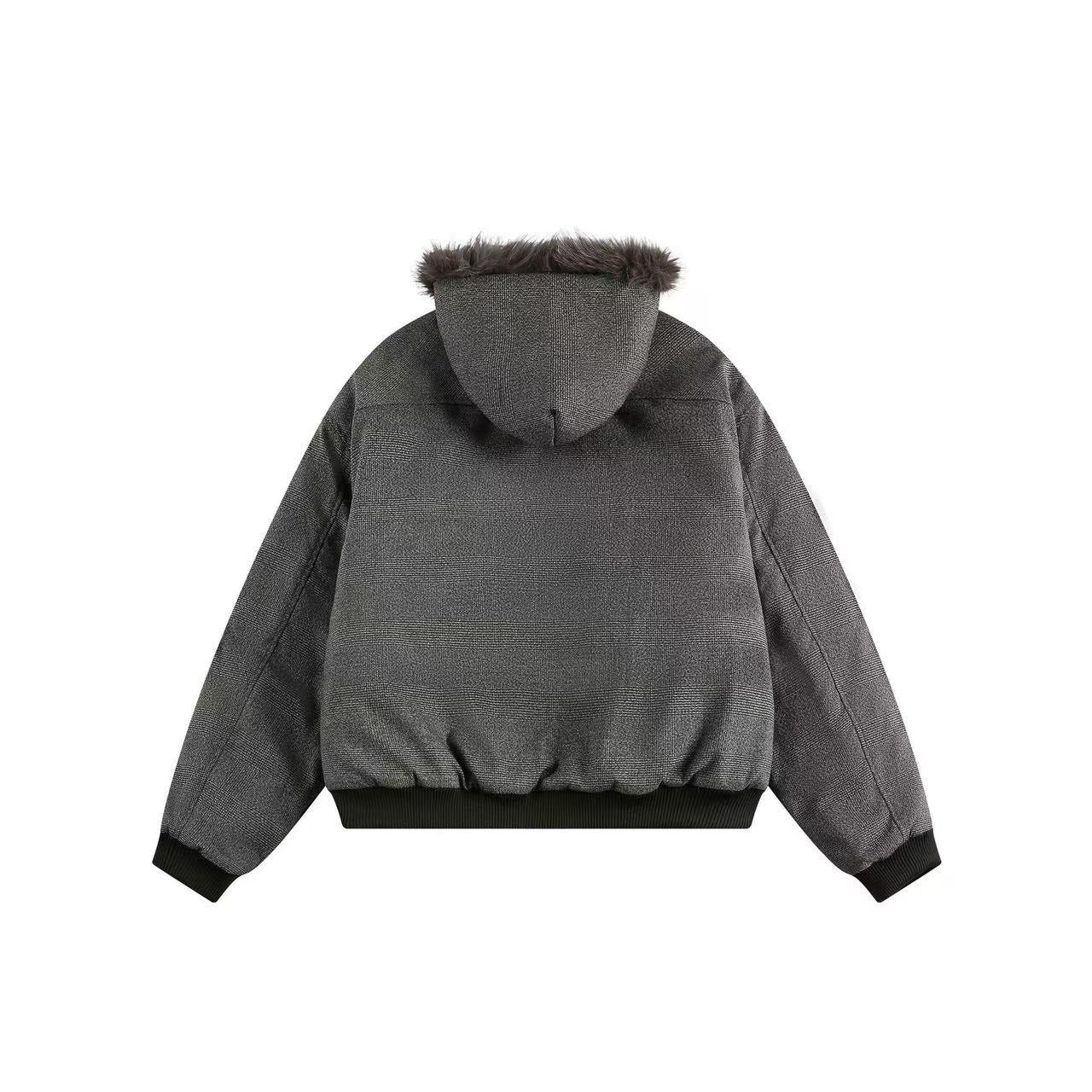 Faux Fur Old-Money Style Hooded Jacket